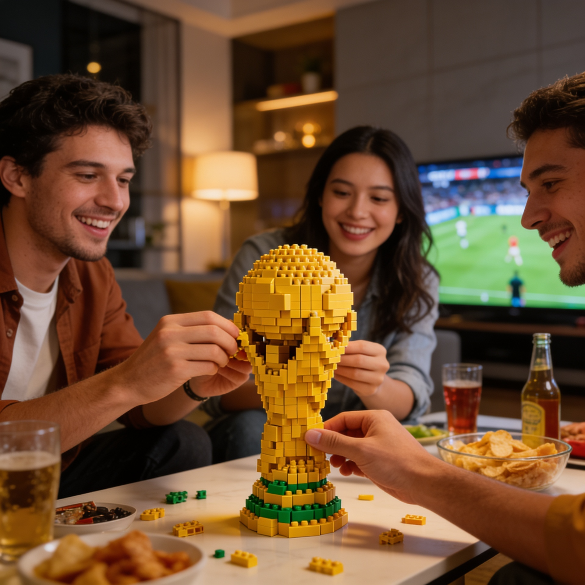 Troféu Copa do Mundo Pixel Art