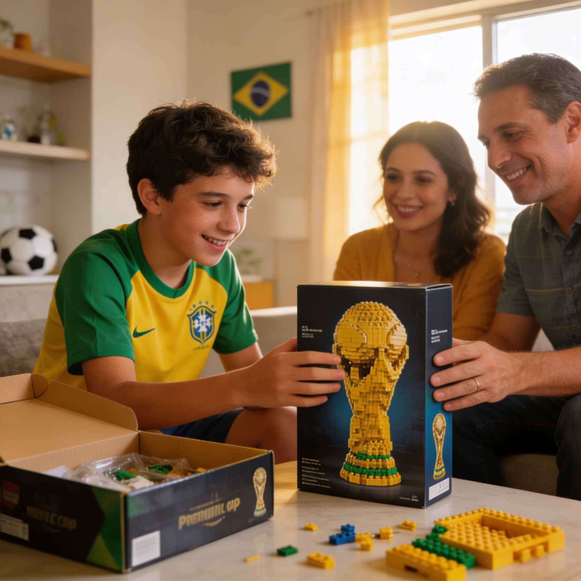 Troféu Copa do Mundo Pixel Art