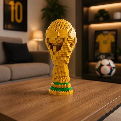 Troféu Copa do Mundo Pixel Art