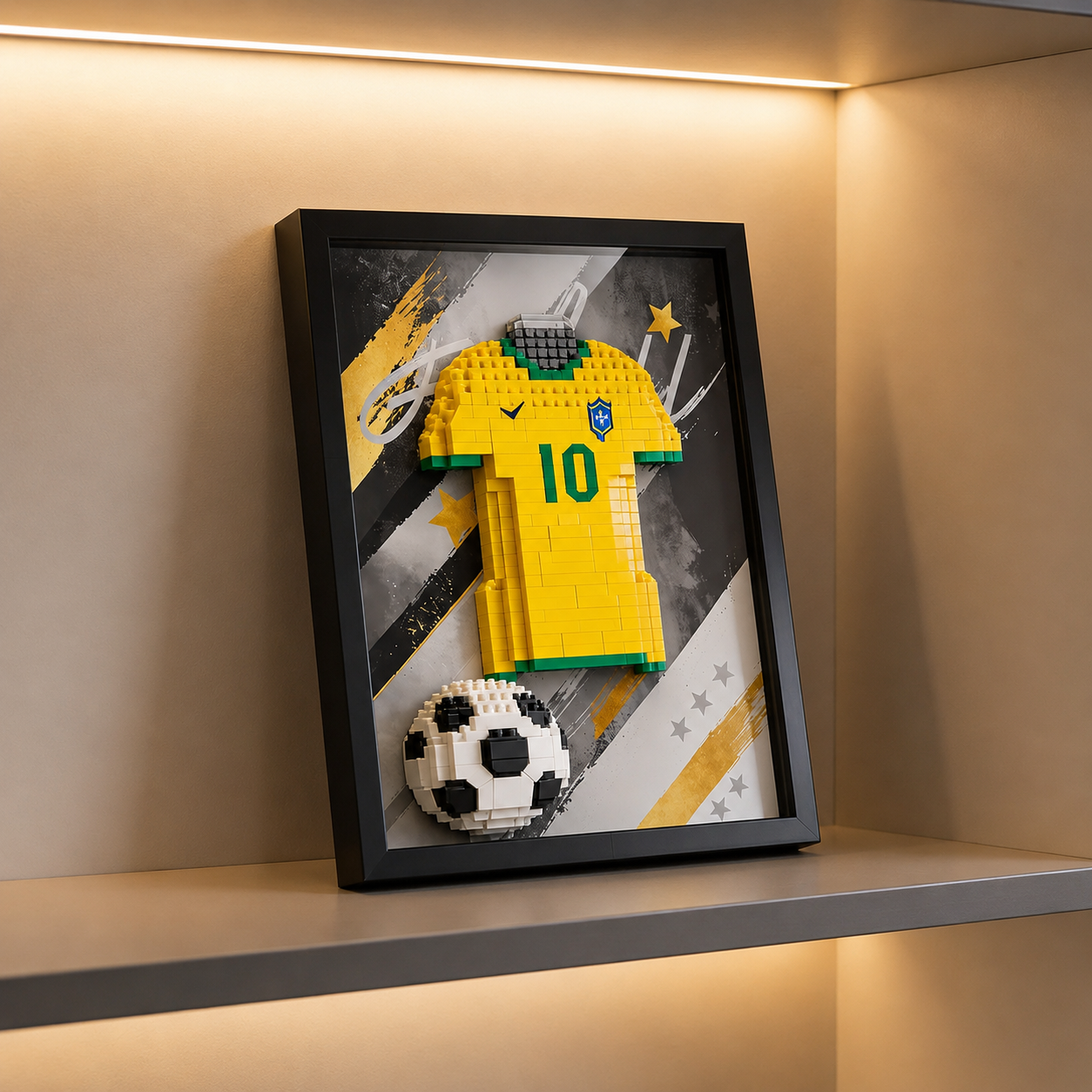 Quadro Pixel Camisa do Brasil