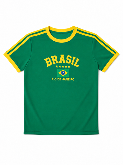 Camisa do Brasil estilo retrô
