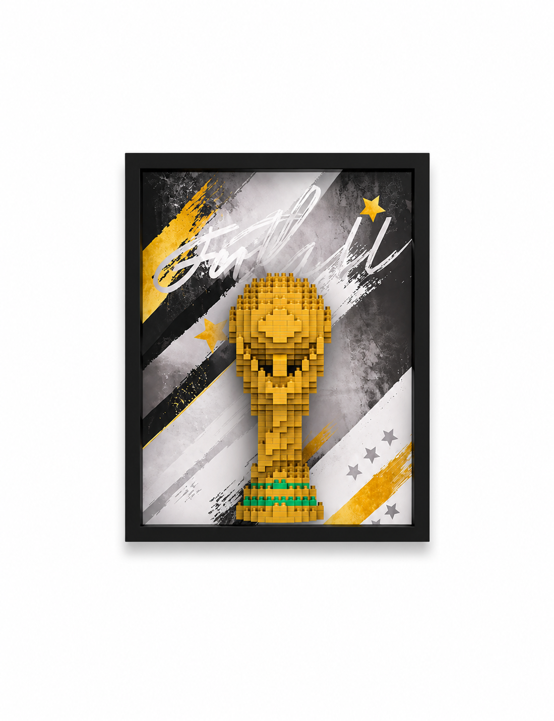 Quadro Decorativo Taça do Mundo LEGO Style
