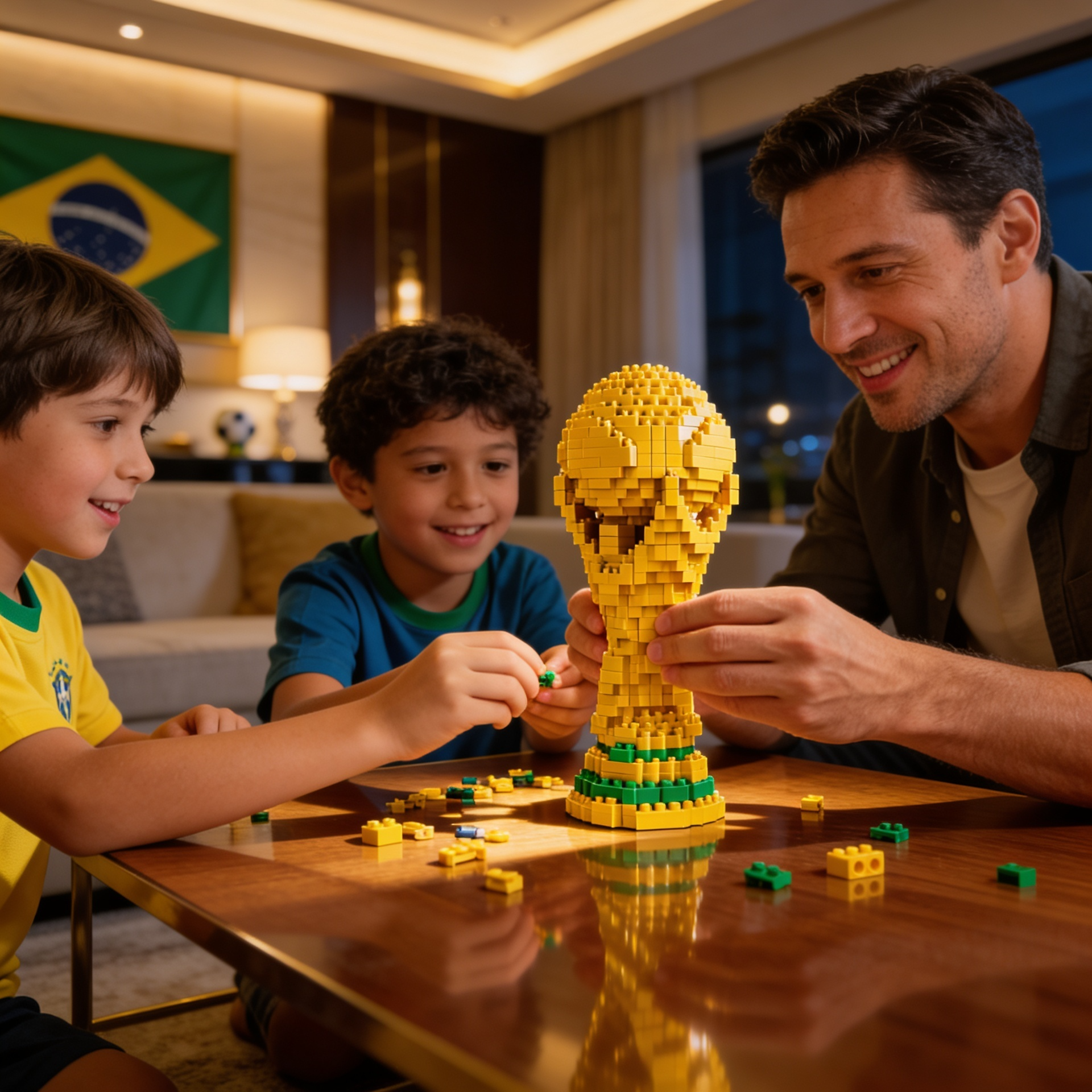 Troféu Copa do Mundo Pixel Art