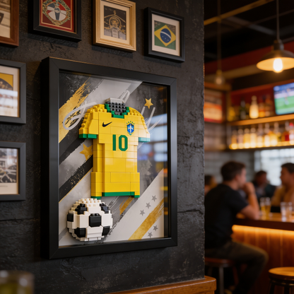 Quadro Pixel Camisa do Brasil
